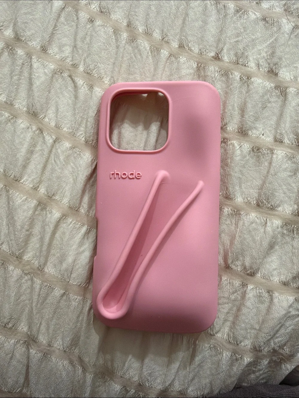 RHODE Pink Silicone Phone Case